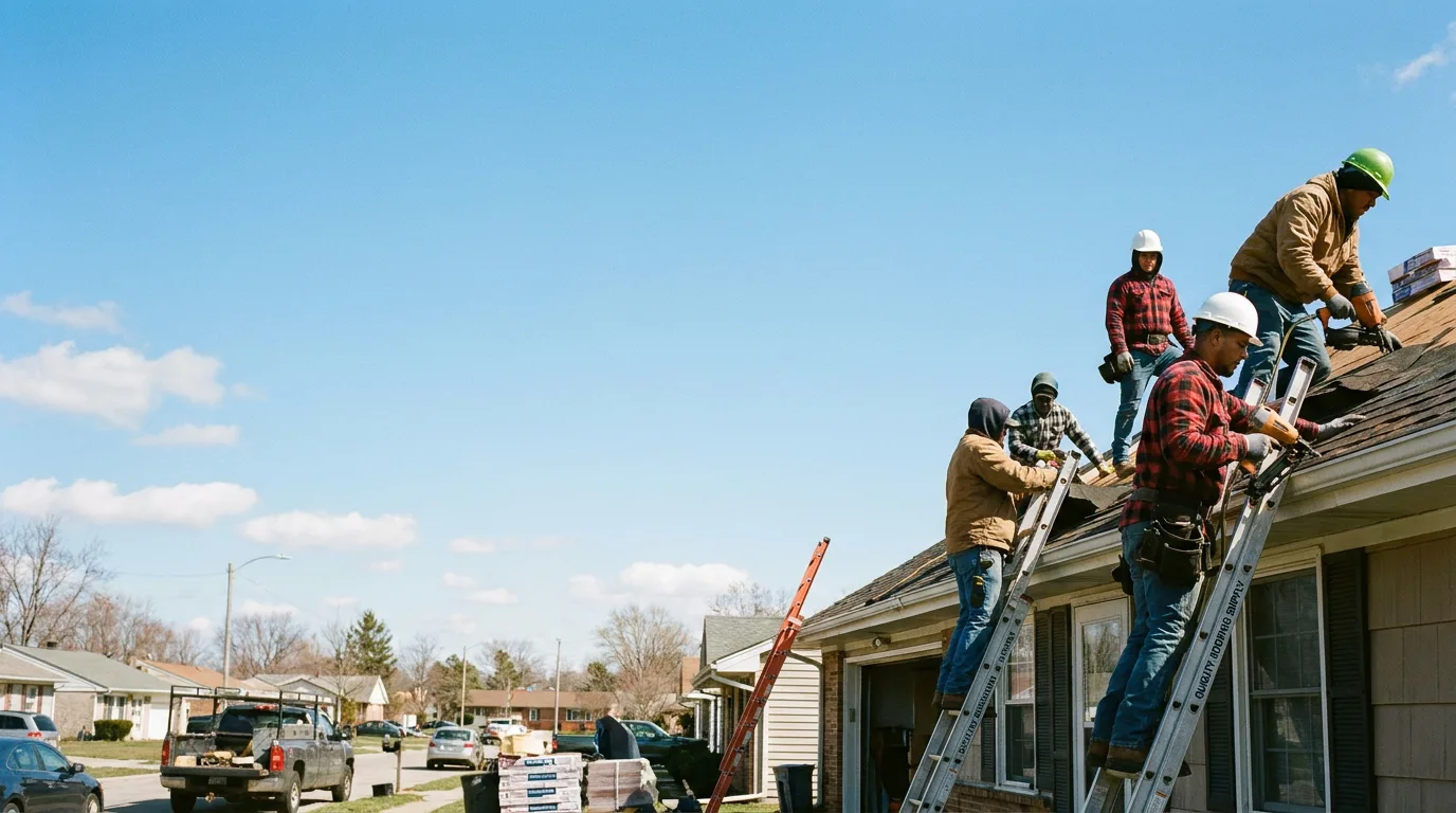 Roofing in Bruceville, IN near me